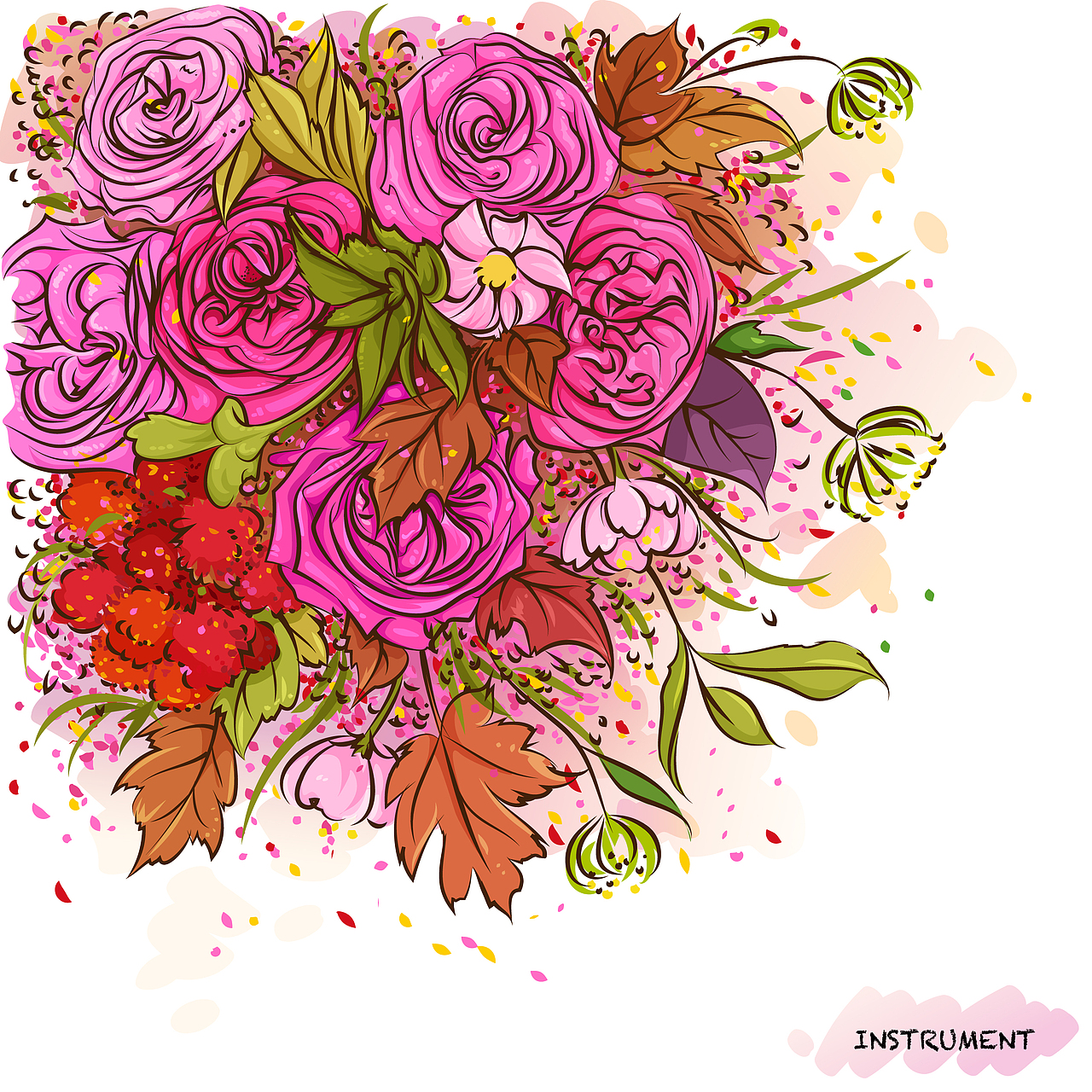 花束|插画|商业插画|find_instrument_原创作品-站酷zcool
