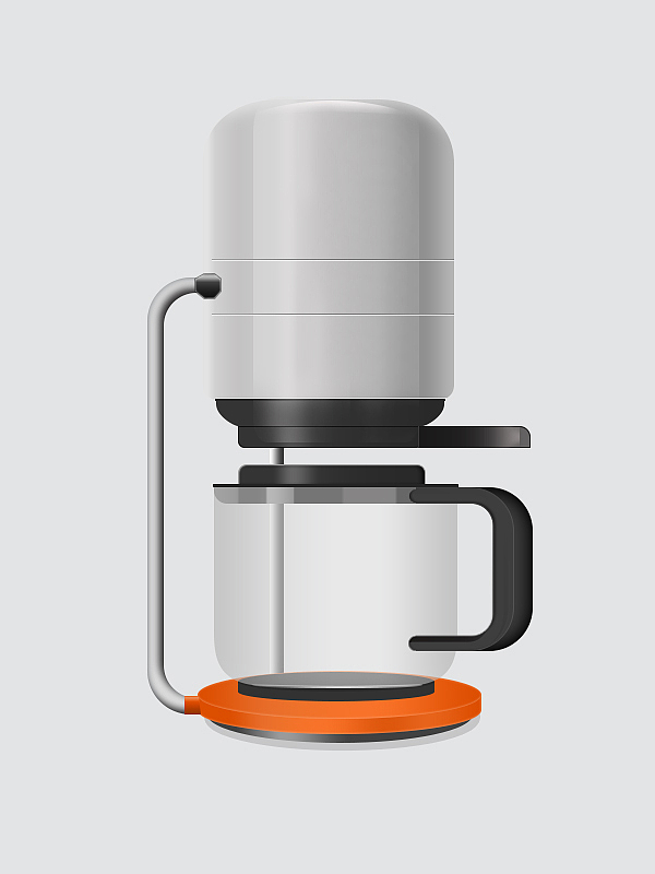 写实咖啡机(临摹)附psd下载