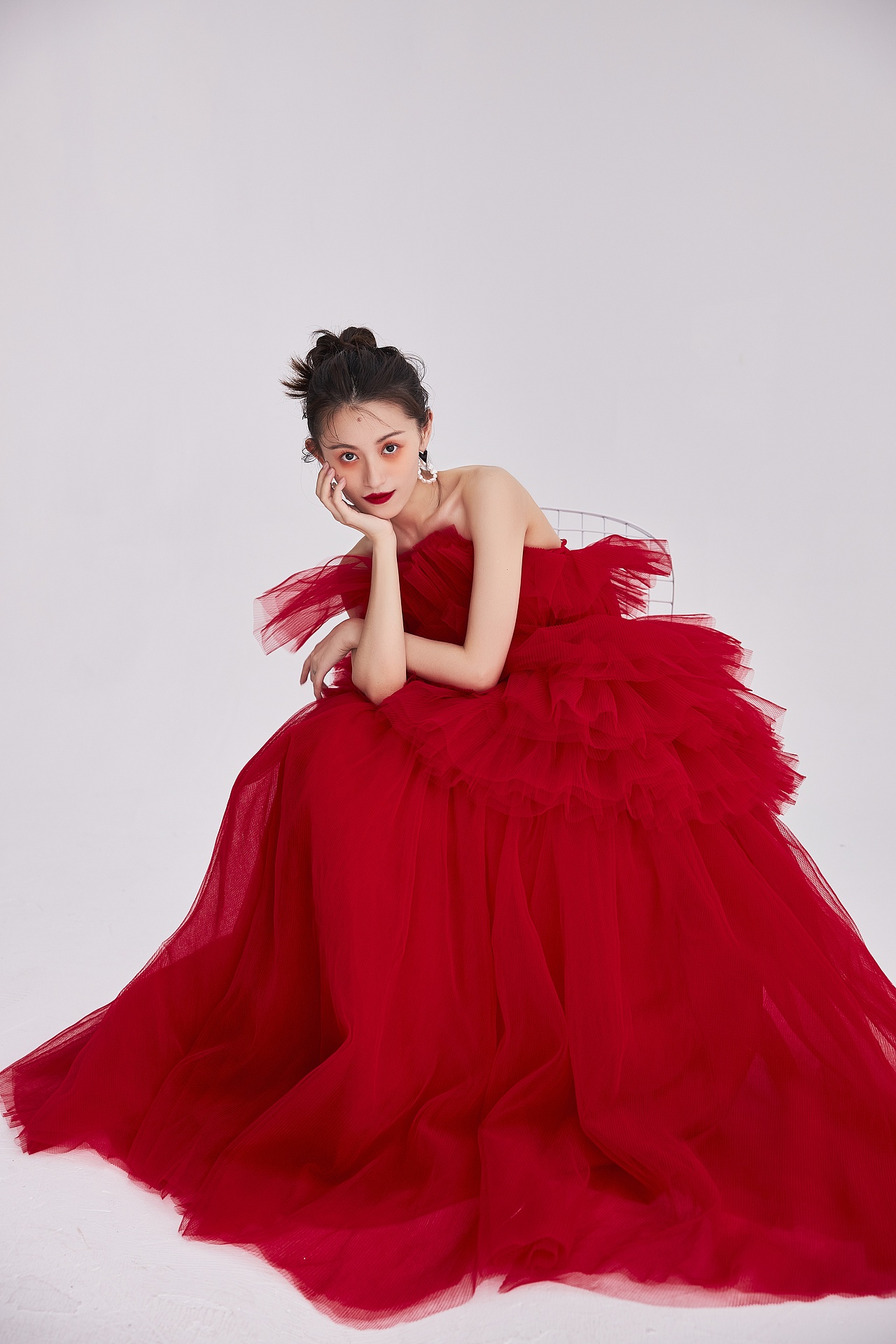 红裙轻舞 高定礼服写真