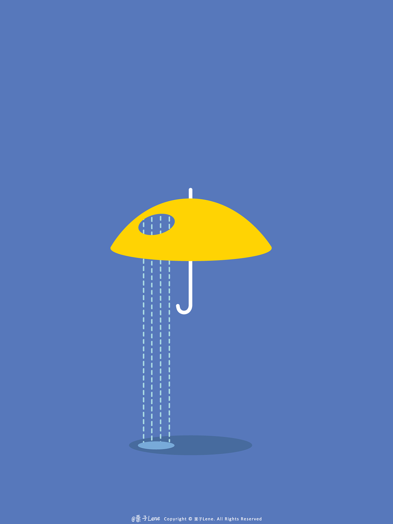 缺陷系列破洞伞