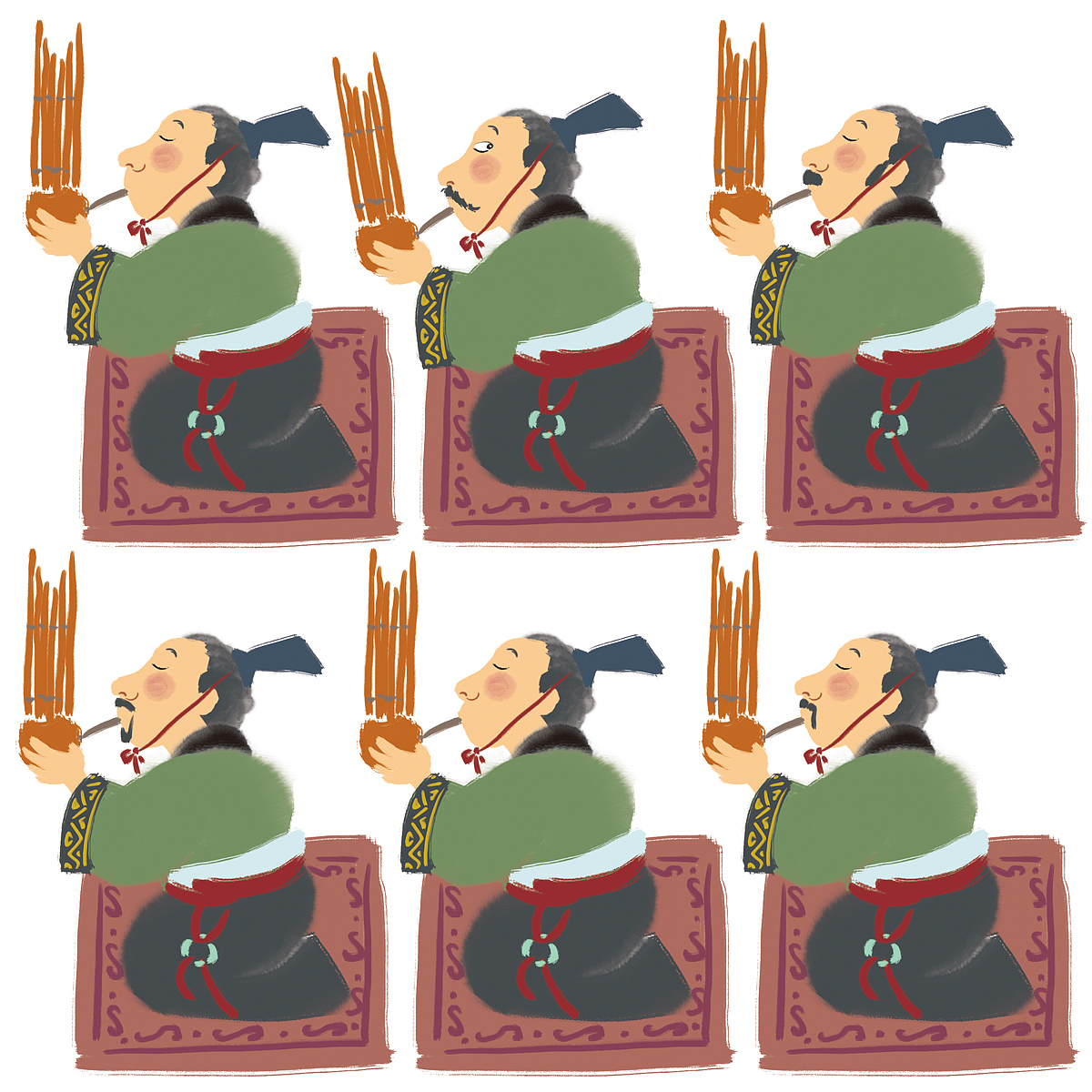 儿童绘本中国风水墨插画（图ZMTEyMjAzMzgw） - 绘本 - 站酷设计师汉图文化公司原创素材 - 站酷ZCOOL