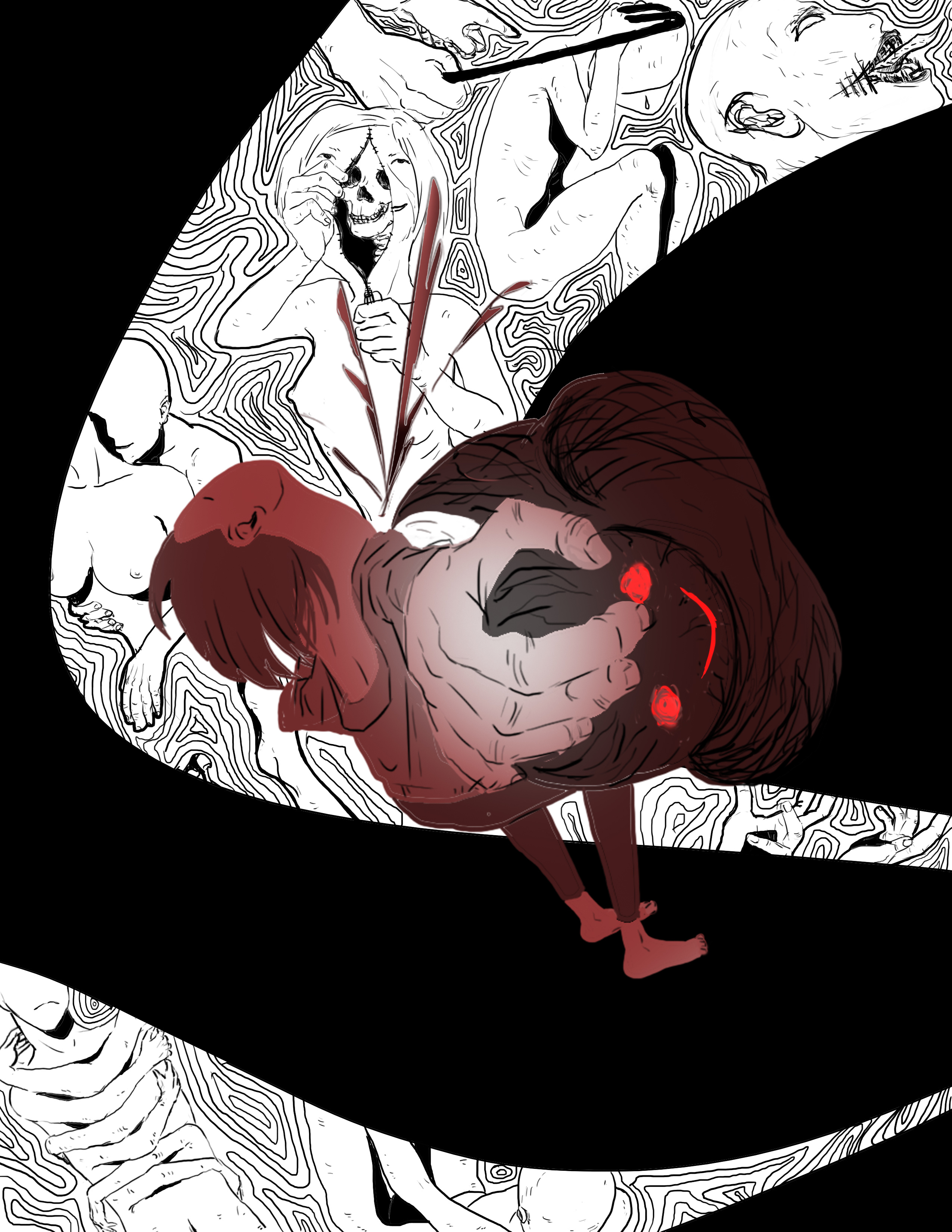 倒点脑子里的东西|动漫|短篇/四格漫画|夏一跳yolo - 原创作品 - 站酷