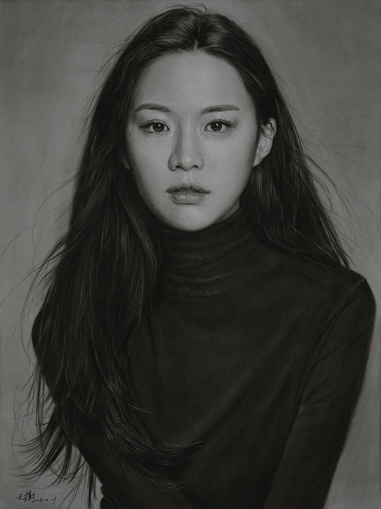 写实人像（图ZMTQwMTUzMTUy） - 绘画 - 站酷设计师毅树家原创素材 - 站酷ZCOOL