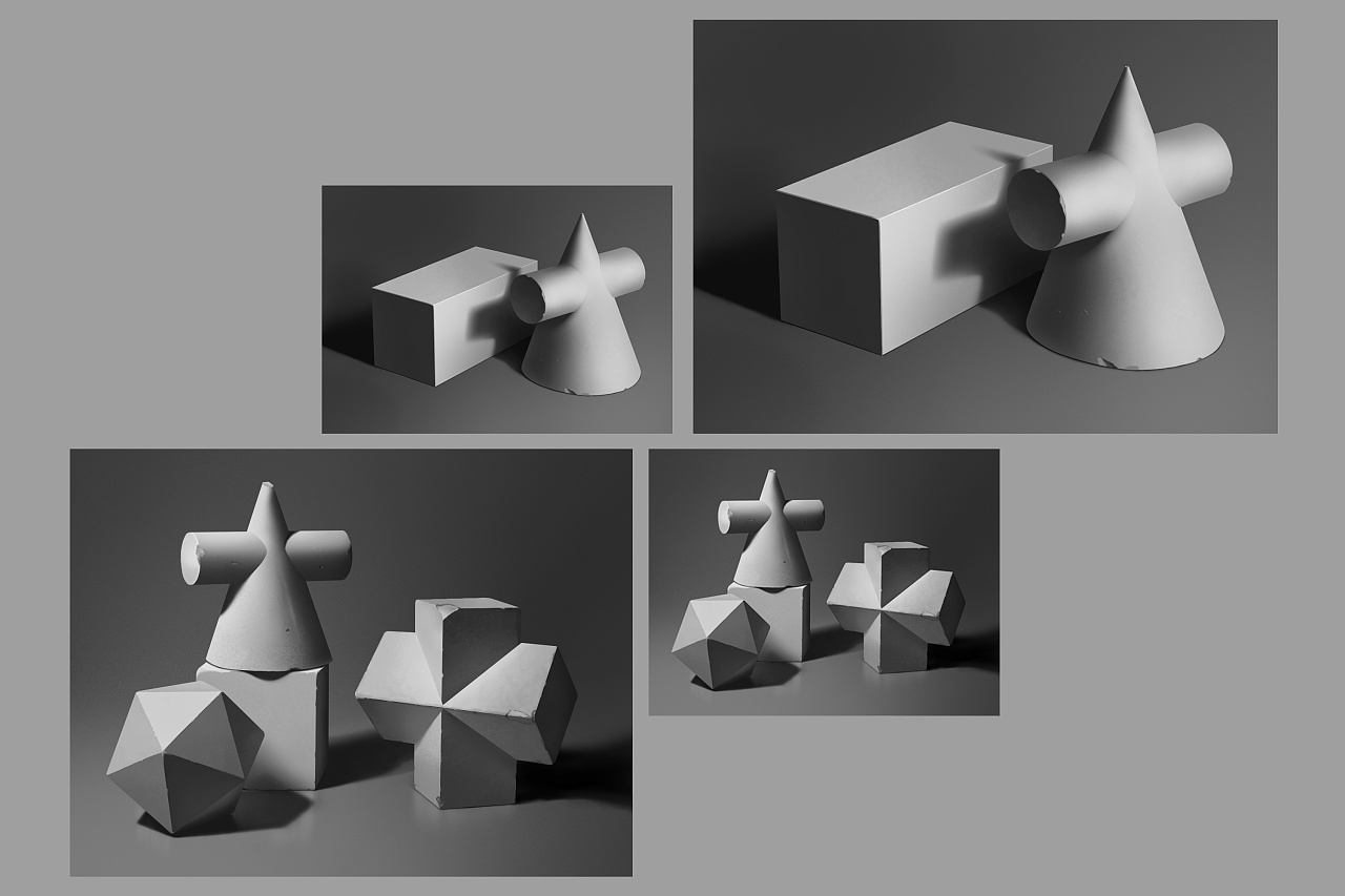 手绘板素描几何体|插画|创作习作|是星星丫咩 - 原创作品 - 站酷 (zco