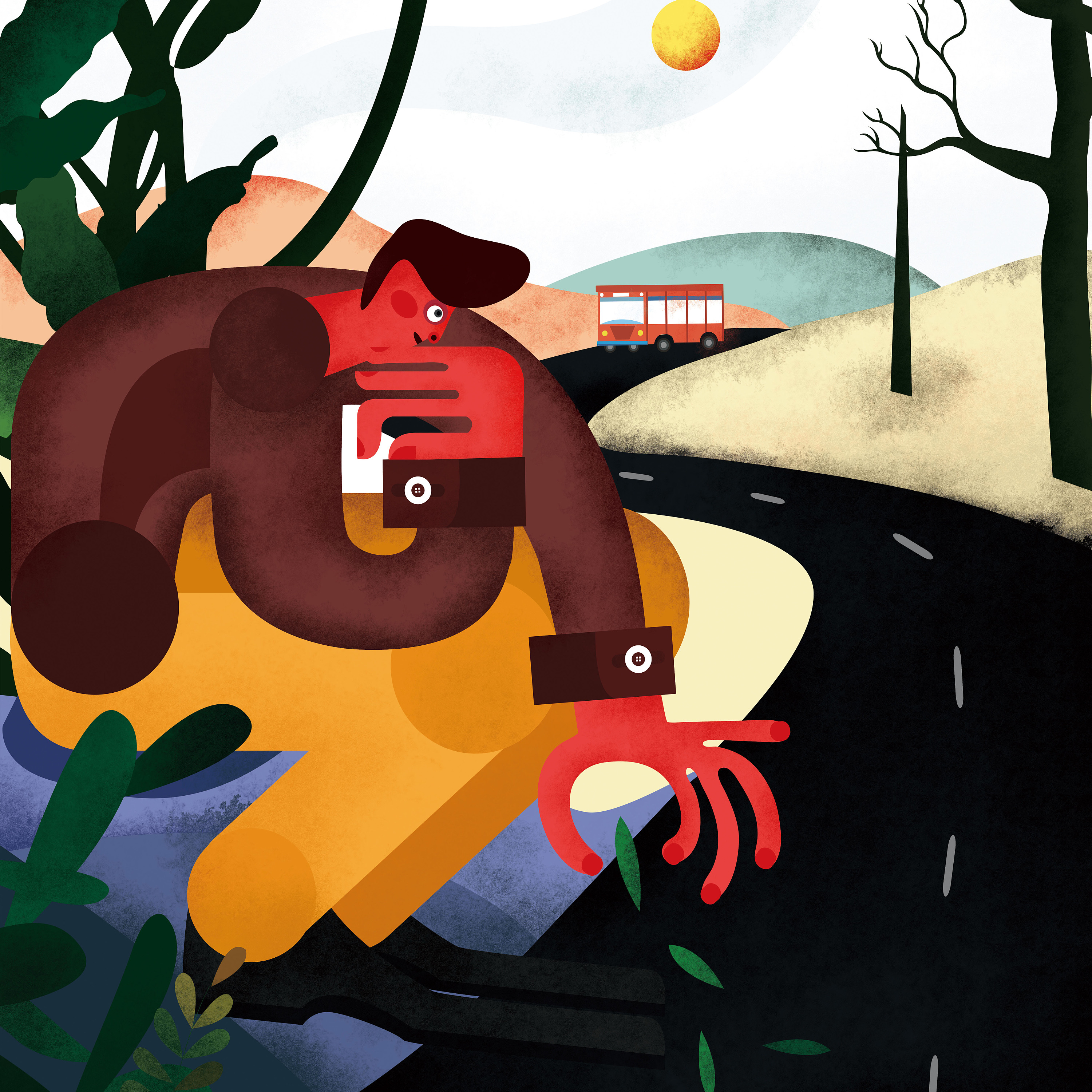 青春答卷2016# 毕业设计之 bus44>绘本插画设计_何磨叽-站酷zcool