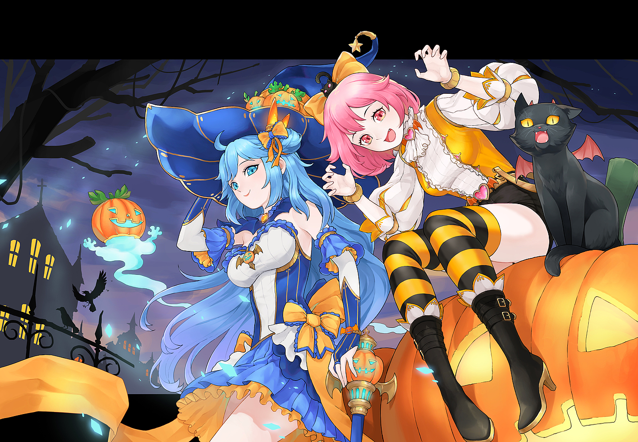 凌魂少女-萬圣節(jié)（圖ZMTk3ODg0Nzc2） - IP形象 - 站酷設(shè)計師啊啊啊阿本原創(chuàng)素材 - 站酷ZCOOL