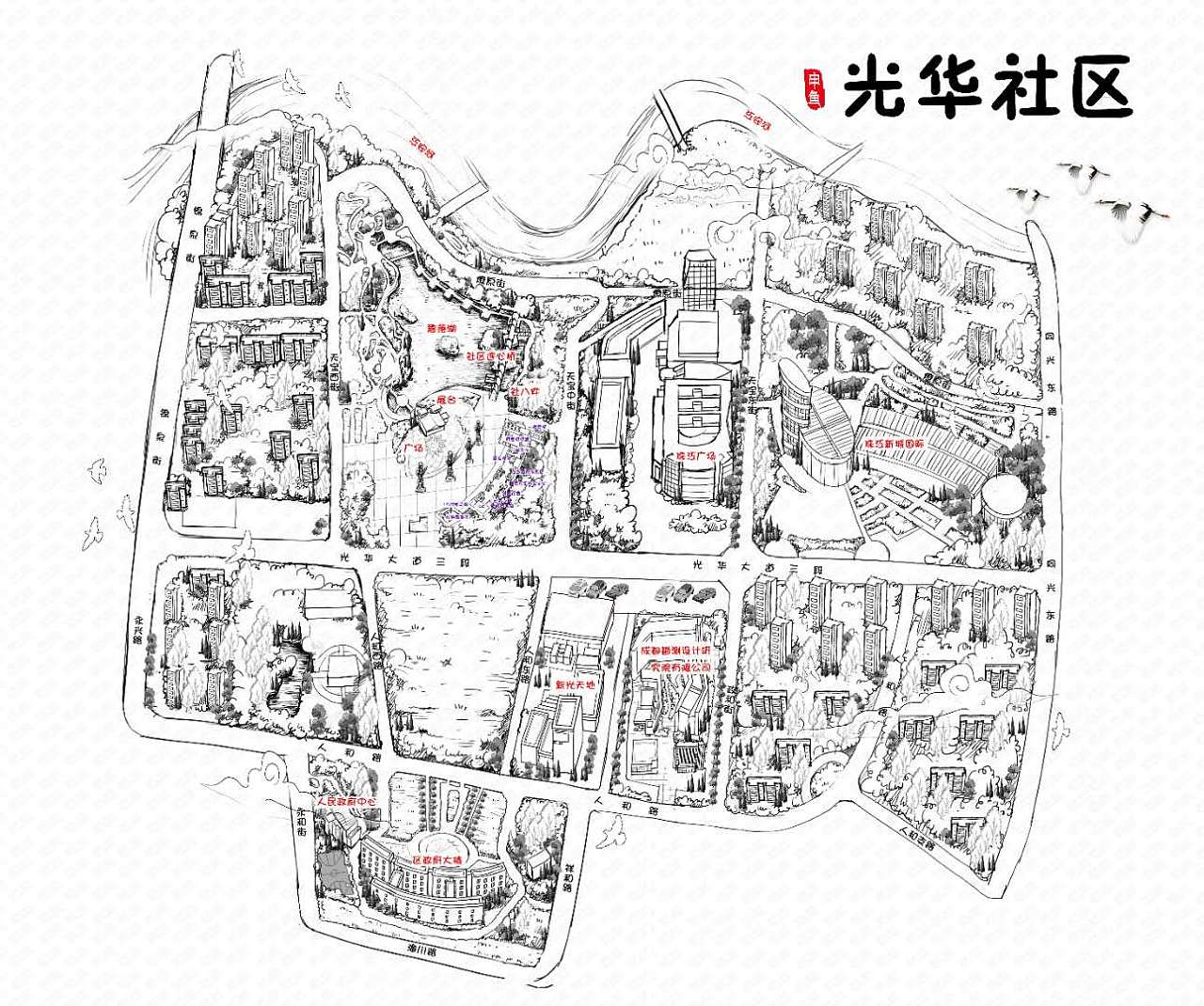 木魉【liang】克儿/手绘地图草图|插画|艺术插画|木魉克儿 - 原创作品