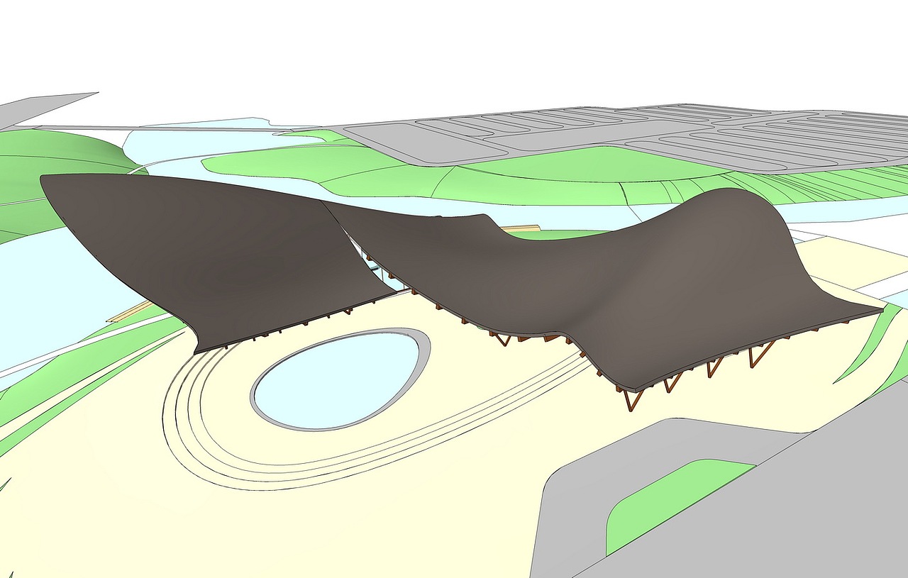 游客服务中心驿站SU模型下载