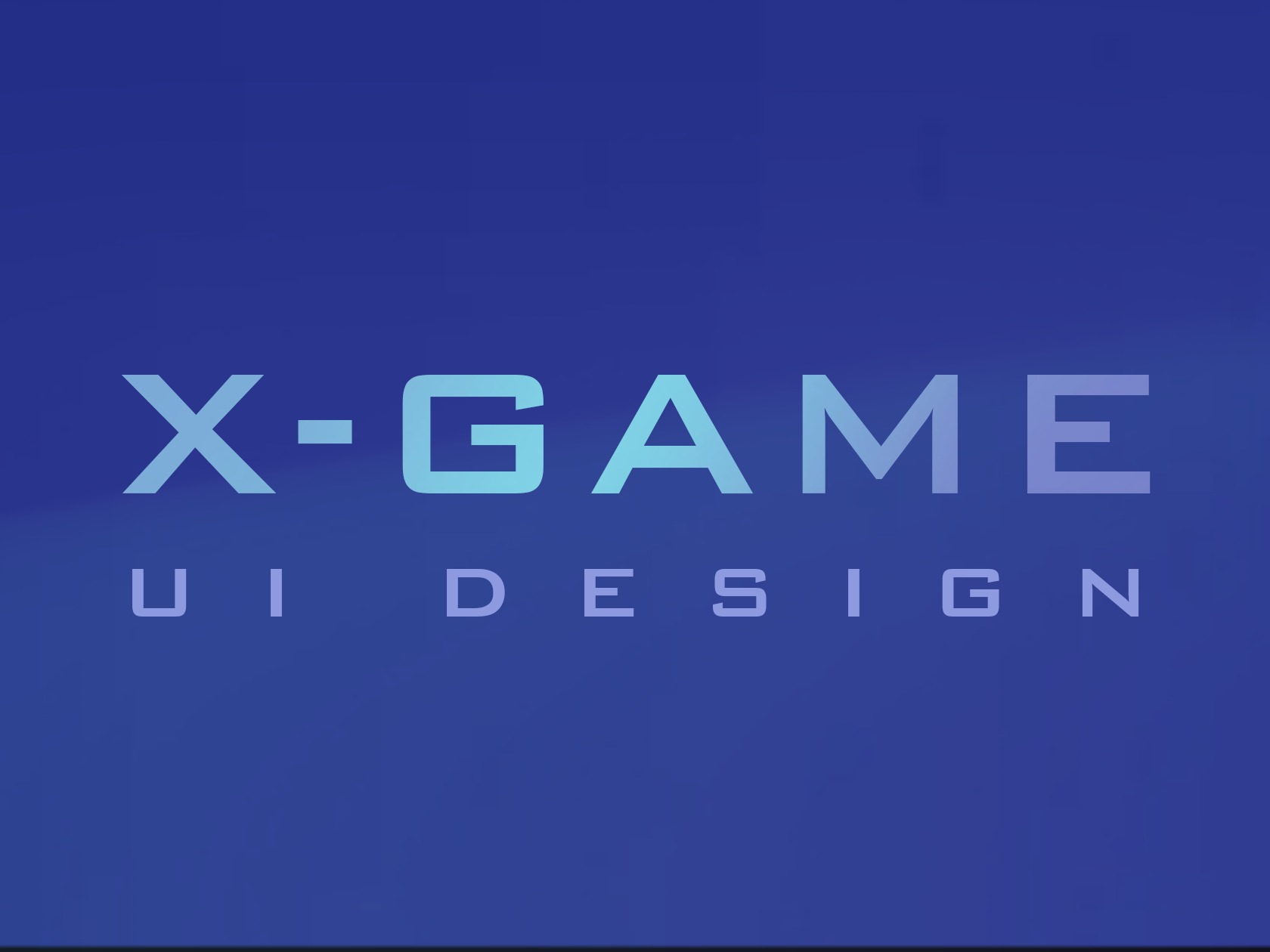 X-GAME UI风格设定