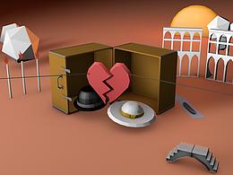 剛學(xué)C4D,第一個(gè)臨摹動(dòng)畫(huà)作業(yè)