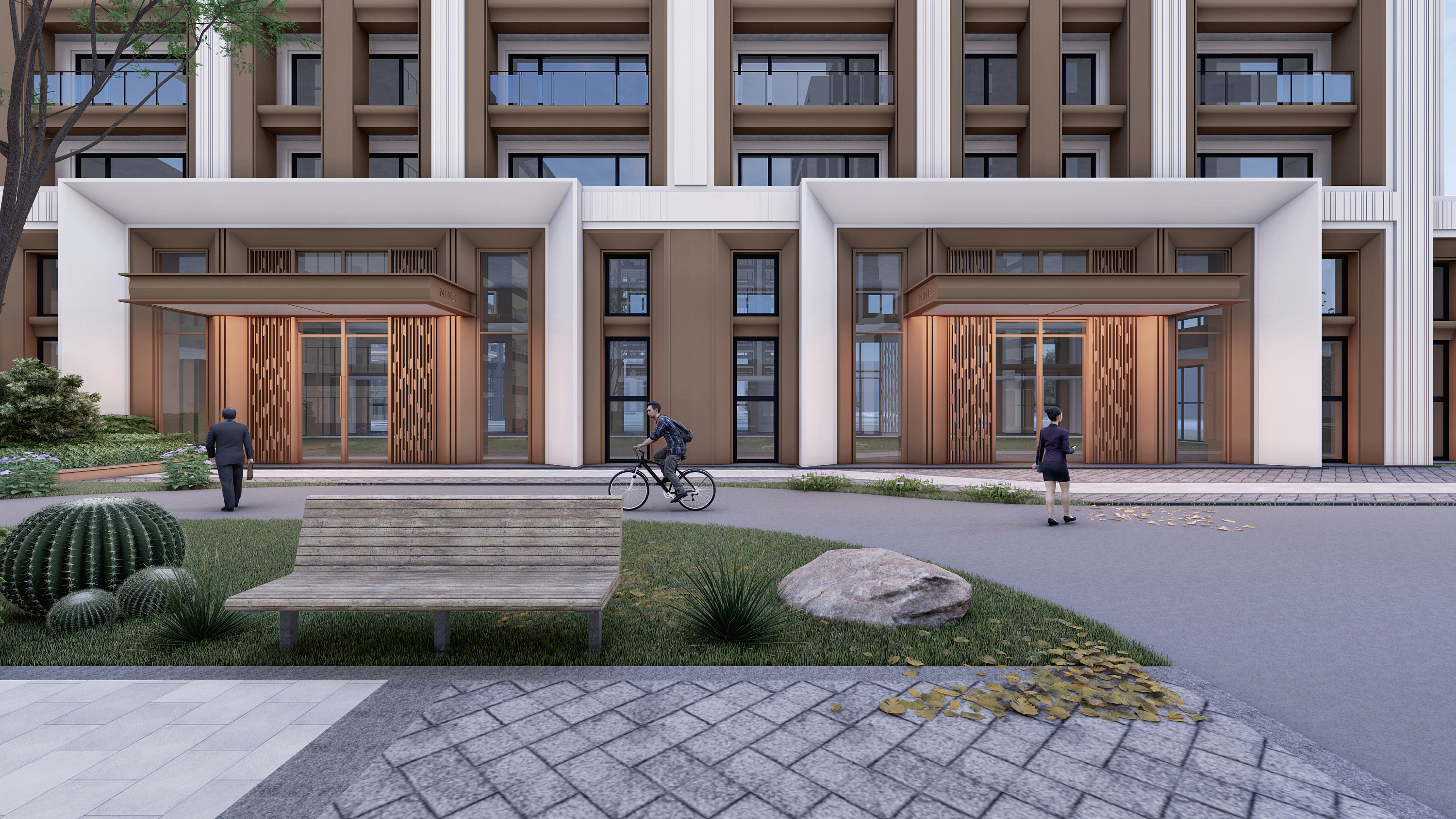 lumion渲染-小区入口