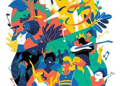 图形创意素材分享-我的音乐梦