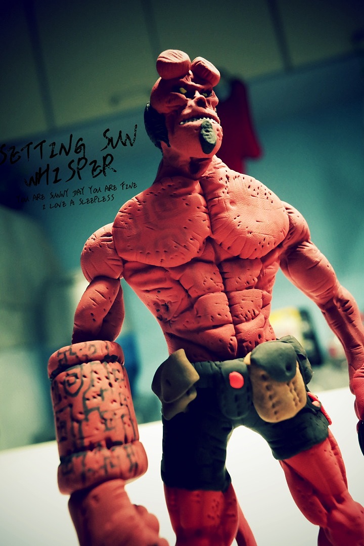 纸粘土制作,漫画版地狱男爵