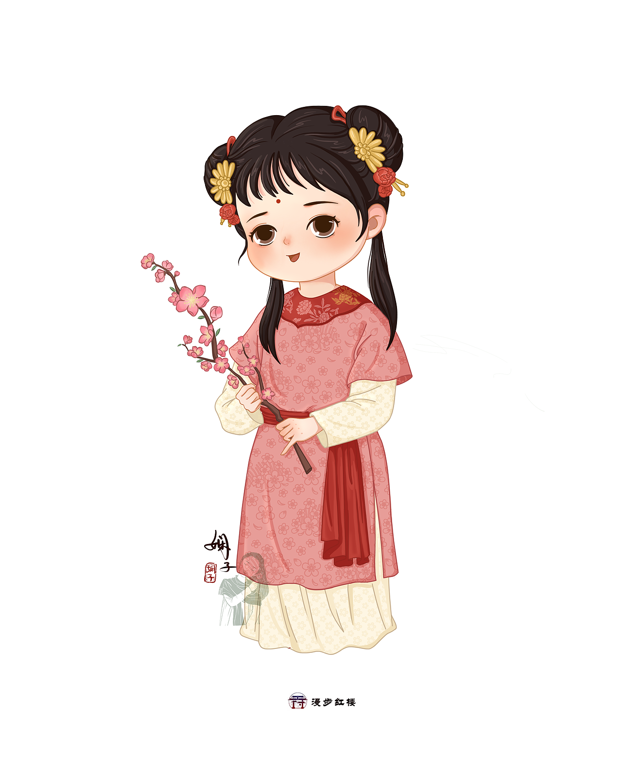 红楼梦IP形象设计（图ZMzAzNDE2Mzk2） - 商业插画 - 站酷设计师娴子ivy原创素材 - 站酷ZCOOL