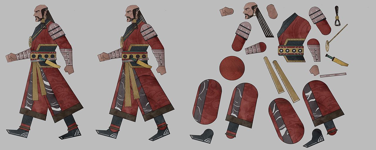 天龙八部手游-皮影人物（图ZMjYxODI3ODUy） - 设定/分镜 - 站酷设计师spirited原创素材 - 站酷ZCOOL