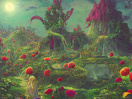 #AI创作实验室#被感染的梦境花园向死而生