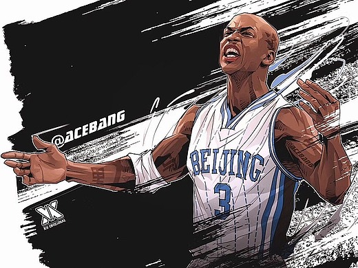 cba篮球美漫写实插画集,马布里,赵睿