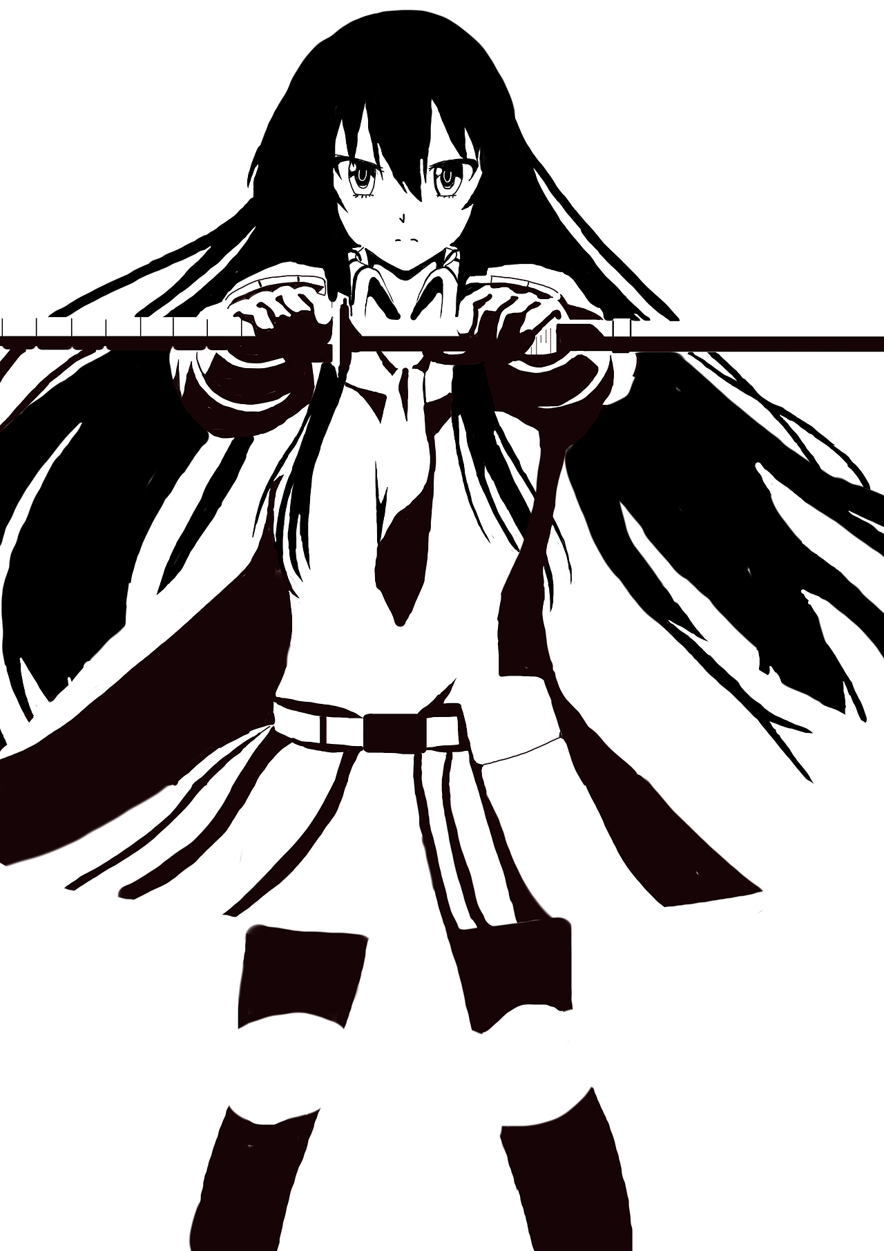 斩赤红之瞳女主赤瞳黑白线稿版权上海/学生/1年前/12浏览