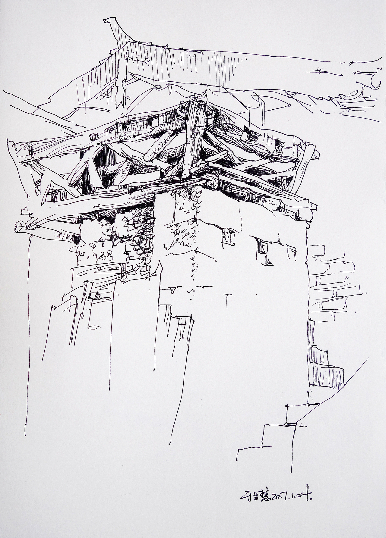 于生慧丽江古城大理古城速写