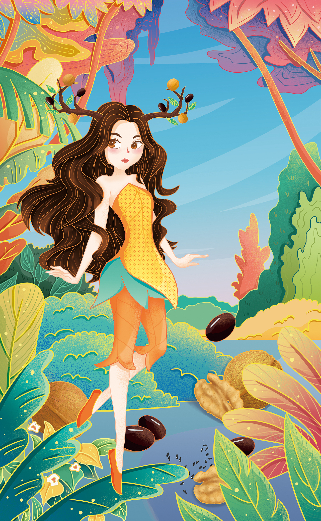 手绘插画代餐饼干包装（图ZMjQxMDI1MTQ0） - 商业插画 - 站酷设计师崔崔cici原创素材 - 站酷ZCOOL