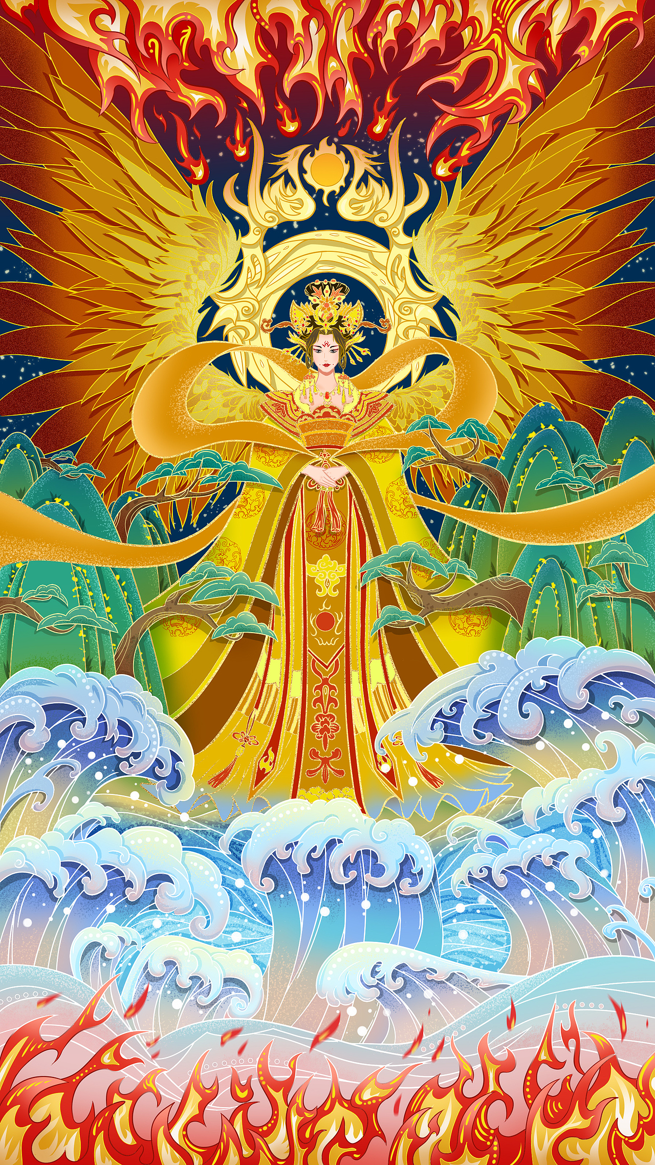 海报插画丨【想象中的女皇】