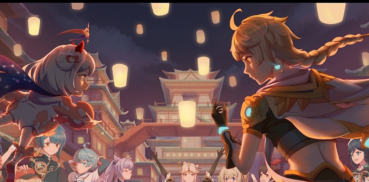 相聚璃月（图ZMjU1NTgwMjA0） - 创作习作 - 站酷设计师心塞de小pang原创素材 - 站酷ZCOOL