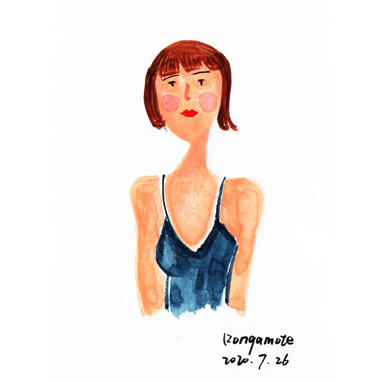 可爱时尚水彩人物头像集1