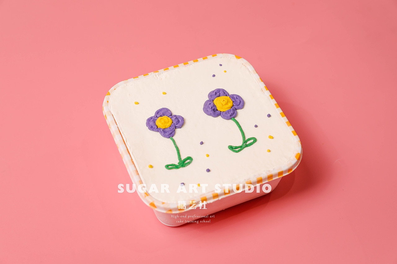 糖艺社创意盒子蛋糕拍摄