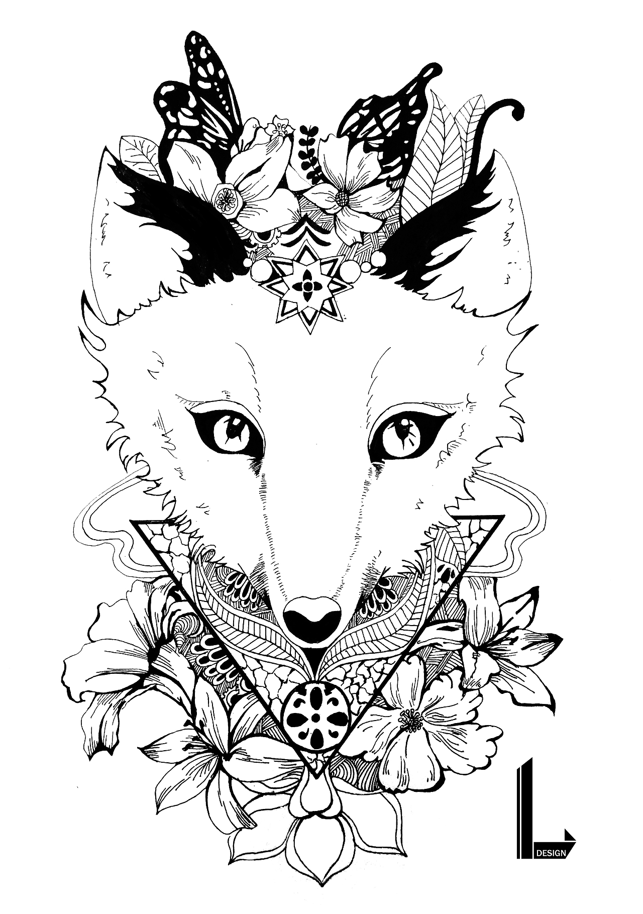 动物系列-黑白手绘装饰画（图ZNjA1NDc0MjQ=） - 新锐潮流插画 - 站酷设计师Or_Gir原创素材 - 站酷ZCOOL