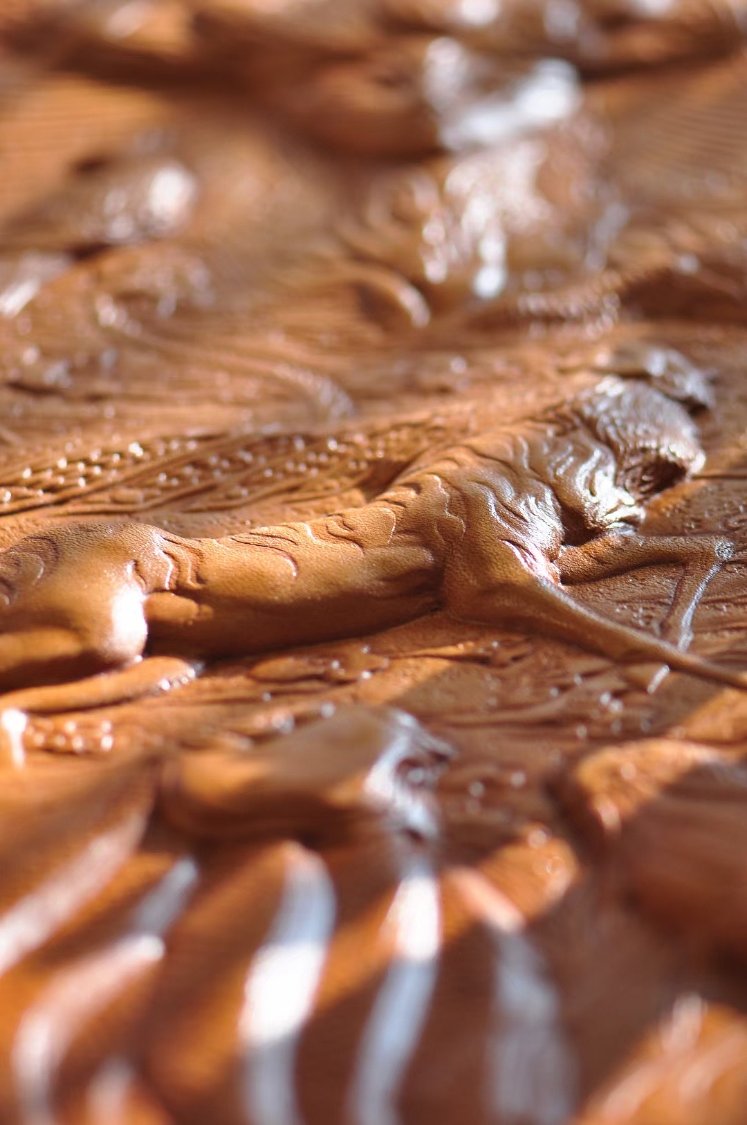 皮雕塑作品《山海经》（图ZMjgyMzQzMDk2） - 其他手工艺 - 站酷设计师浮革皮艺原创素材 - 站酷ZCOOL