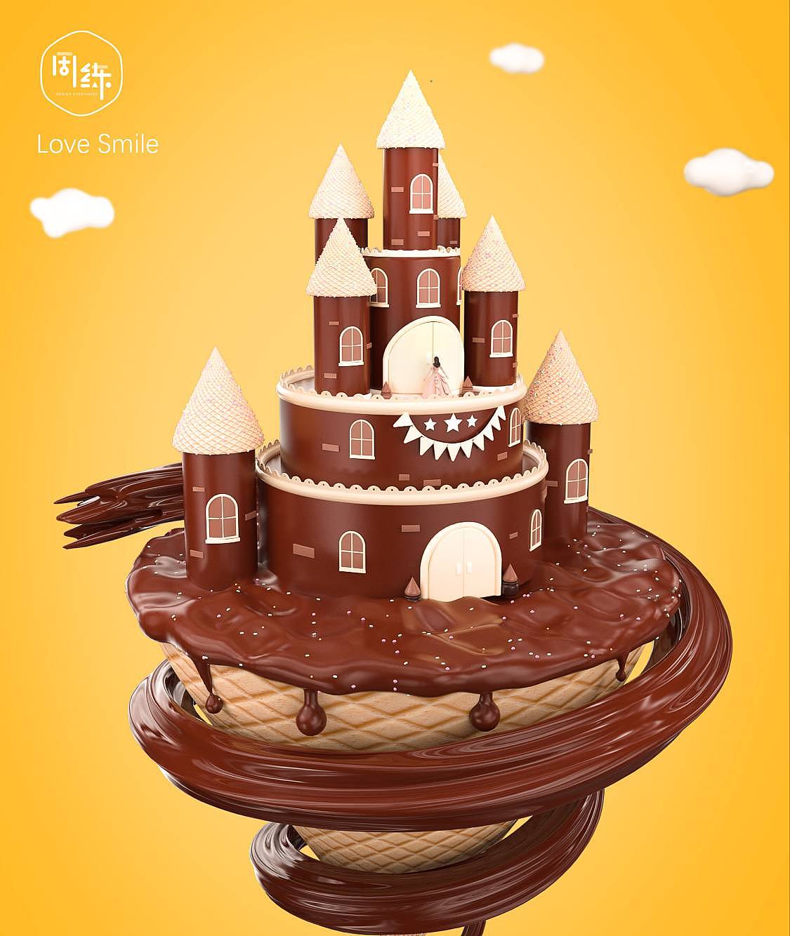 一周一练第六季第三周：C4D巧克力效果（图ZMTMxNTU2MDA0） - 人物/生物 - 站酷设计师一周一练原创素材 - 站酷ZCOOL