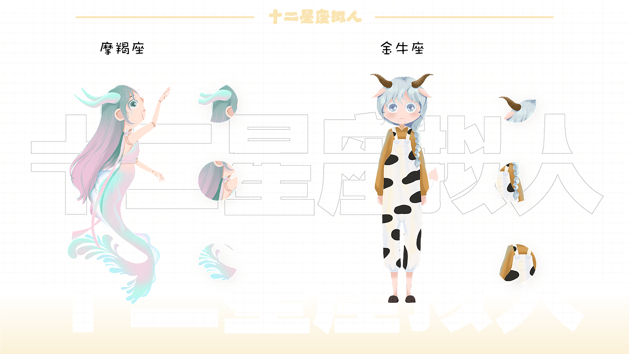 十二星座拟人
