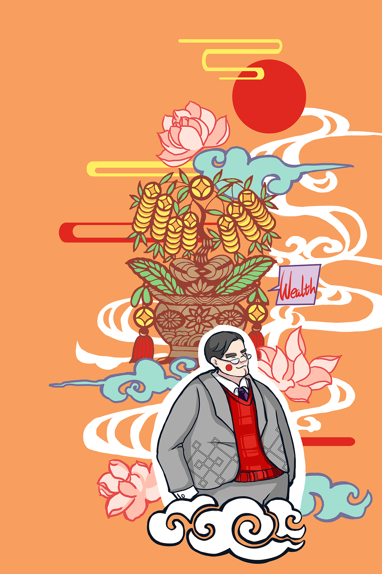 中国风|插画|艺术插画|axh0_原创作品-站酷zcool