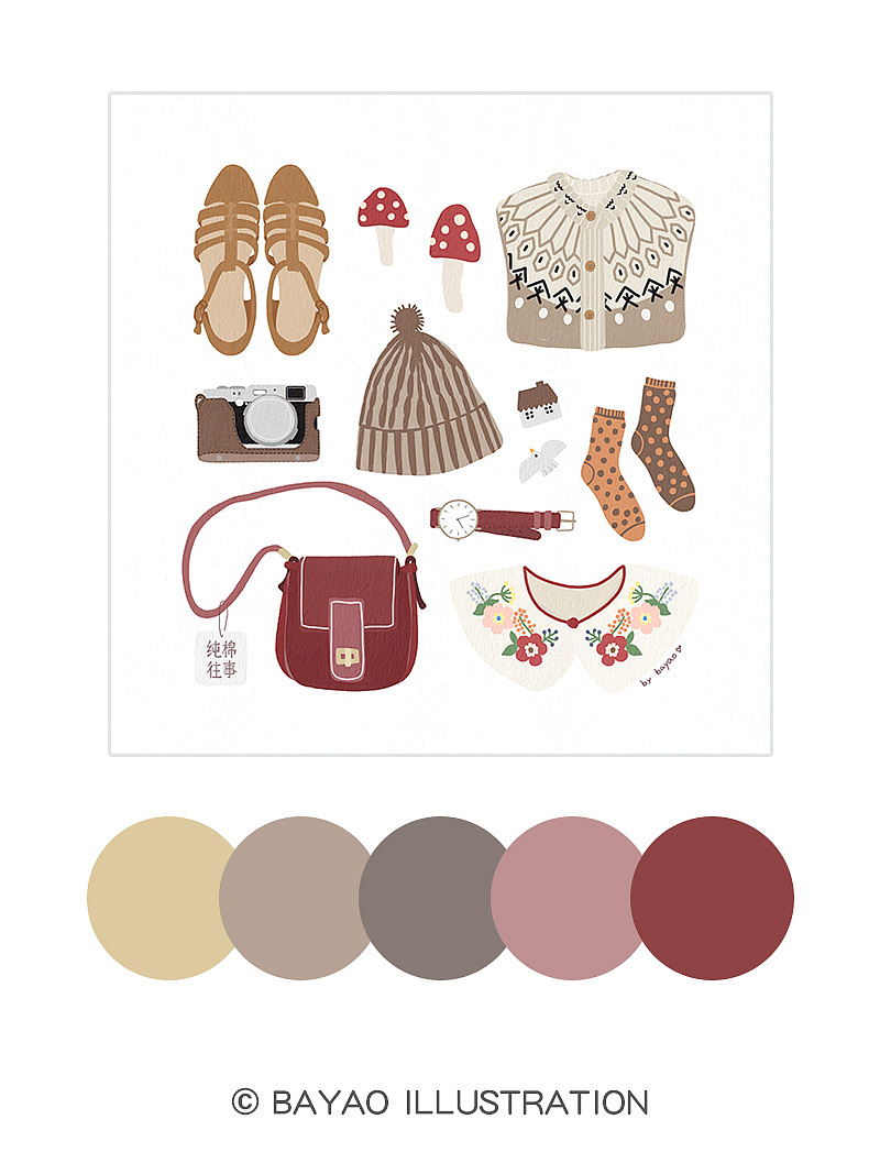 插画生活|家居/植物/治愈/猫咪/夏天