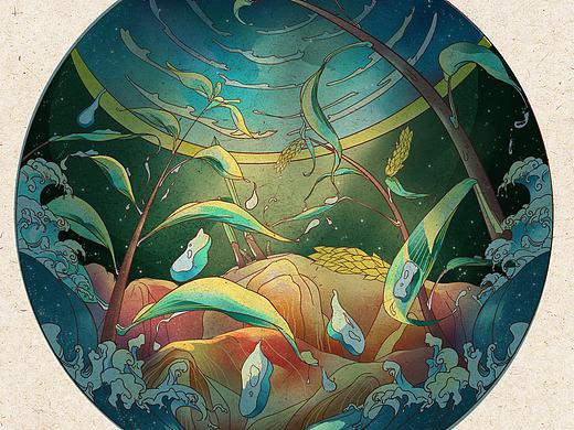 大三  9月插画合集 一24节气