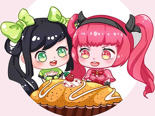 王者荣耀2周年贺图-甜食嘉年华