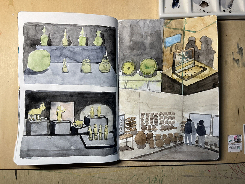 🇰🇷韩国 首尔|博物馆展品（图ZMzY4MzU3OTky） - 绘本 - 站酷设计师插画师隶小牧原创素材 - 站酷ZCOOL