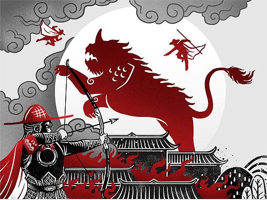 宽窄品牌新年插画