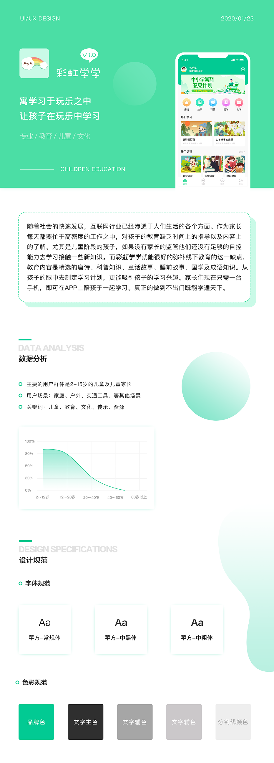 彩虹学学儿童教育app(图ZMTk3NjkwMTU2) - APP界面 - 站酷设计师wyrapple原创素材 - 站酷ZCOOL
