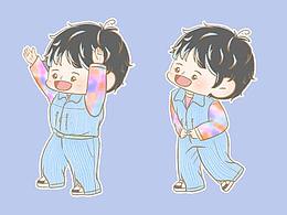 微信表情包“月半小深深5”来啦~