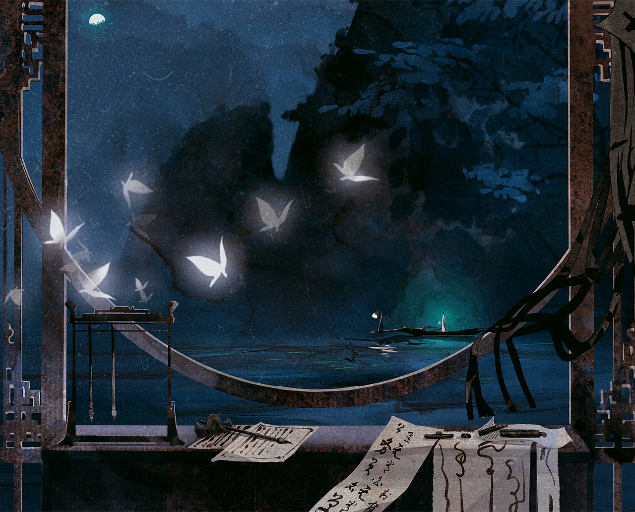 《我在地府當公務(wù)員》劇本殺封面（圖ZMjcyNTQwMjA0） - 商業(yè)插畫 - 站酷設(shè)計師隨機回電話原創(chuàng)素材 - 站酷ZCOOL