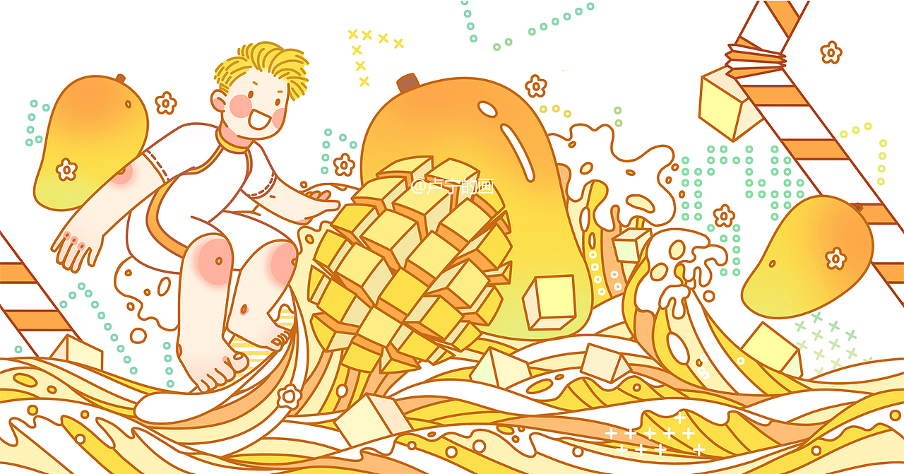 果汁饮品包装系列插画/循环图/矢量风（图ZMTk0NTE4MDE2） - 商业插画 - 站酷设计师卢宁的画原创素材 - 站酷ZCOOL
