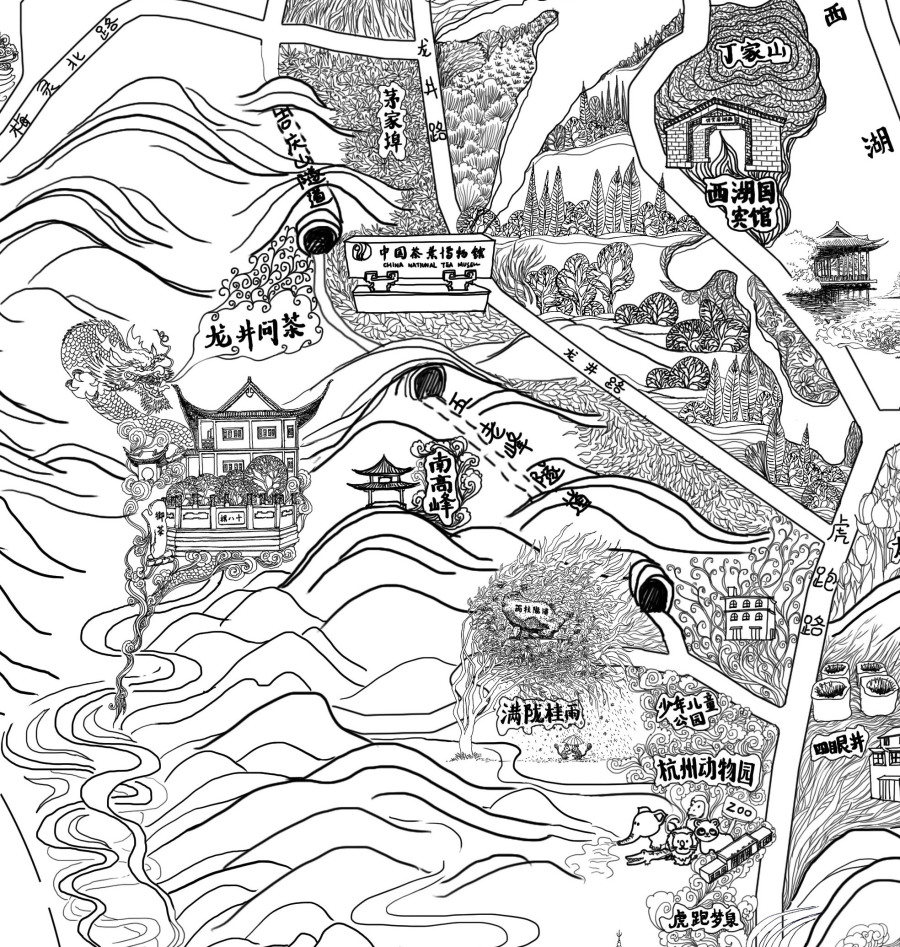 如何画手绘地图?(附教程)|其他平面|平面|潜杭者