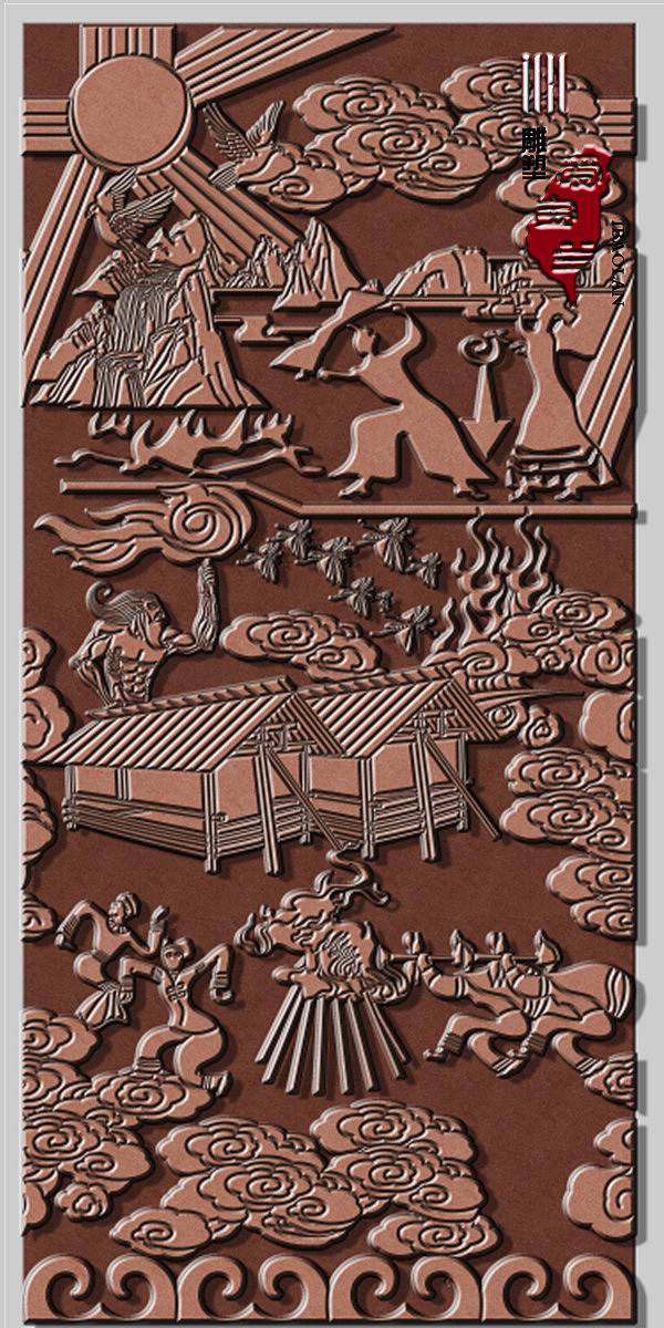 浮雕文化柱了解一下|纯艺术|雕塑|雕塑_浮雕设计师_原创作品-站酷