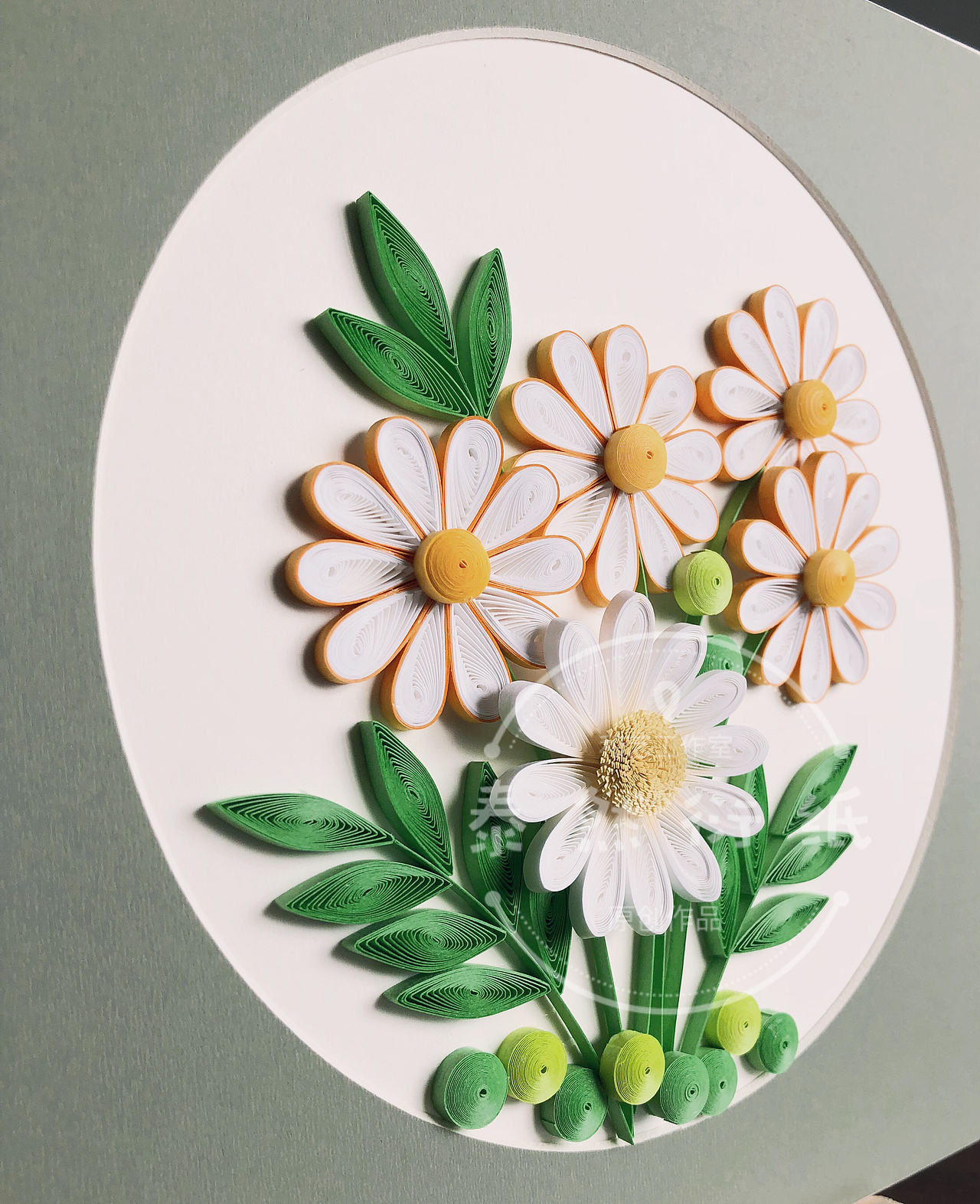 原创衍纸花卉小幅作品