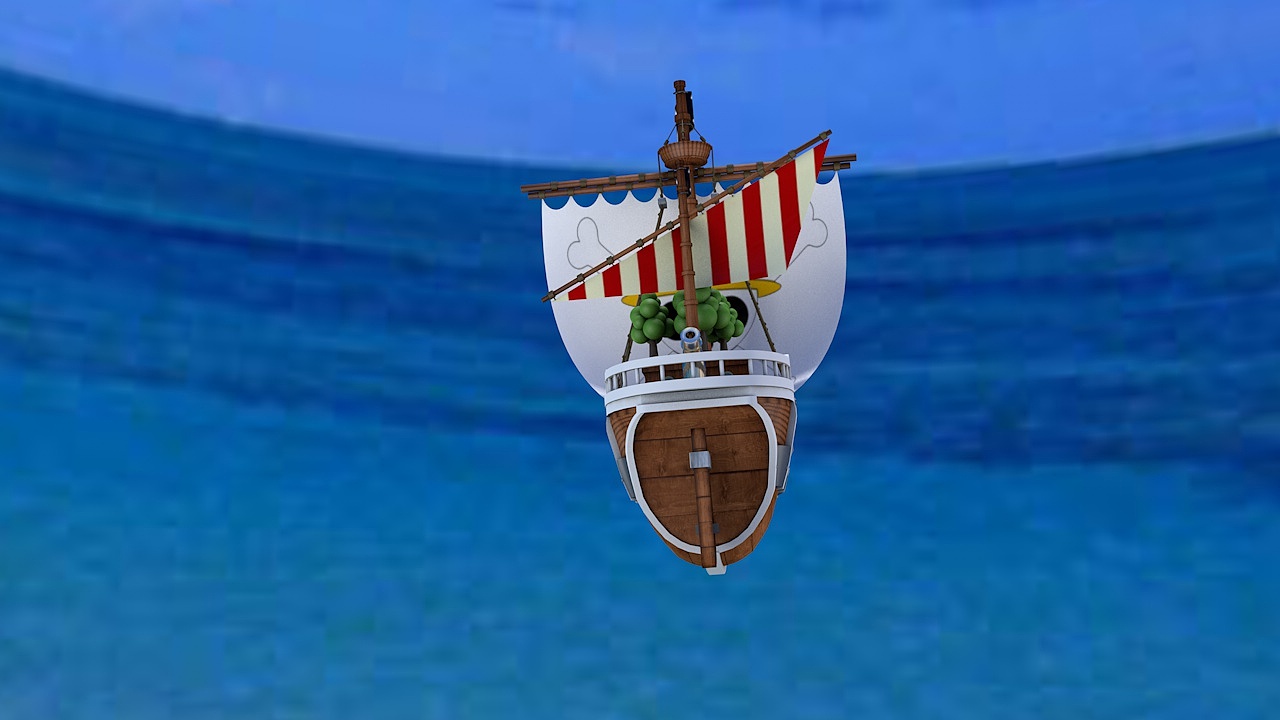 海贼王-黄金梅利号-c4d练习