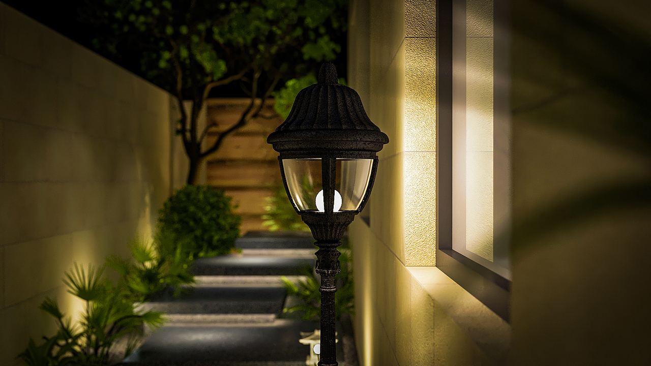 戶外燈夜晚氛圍渲染（圖ZMjU5MzQzMTg4） - 產(chǎn)品 - 站酷設(shè)計(jì)師是啊橘呀原創(chuàng)素材 - 站酷ZCOOL