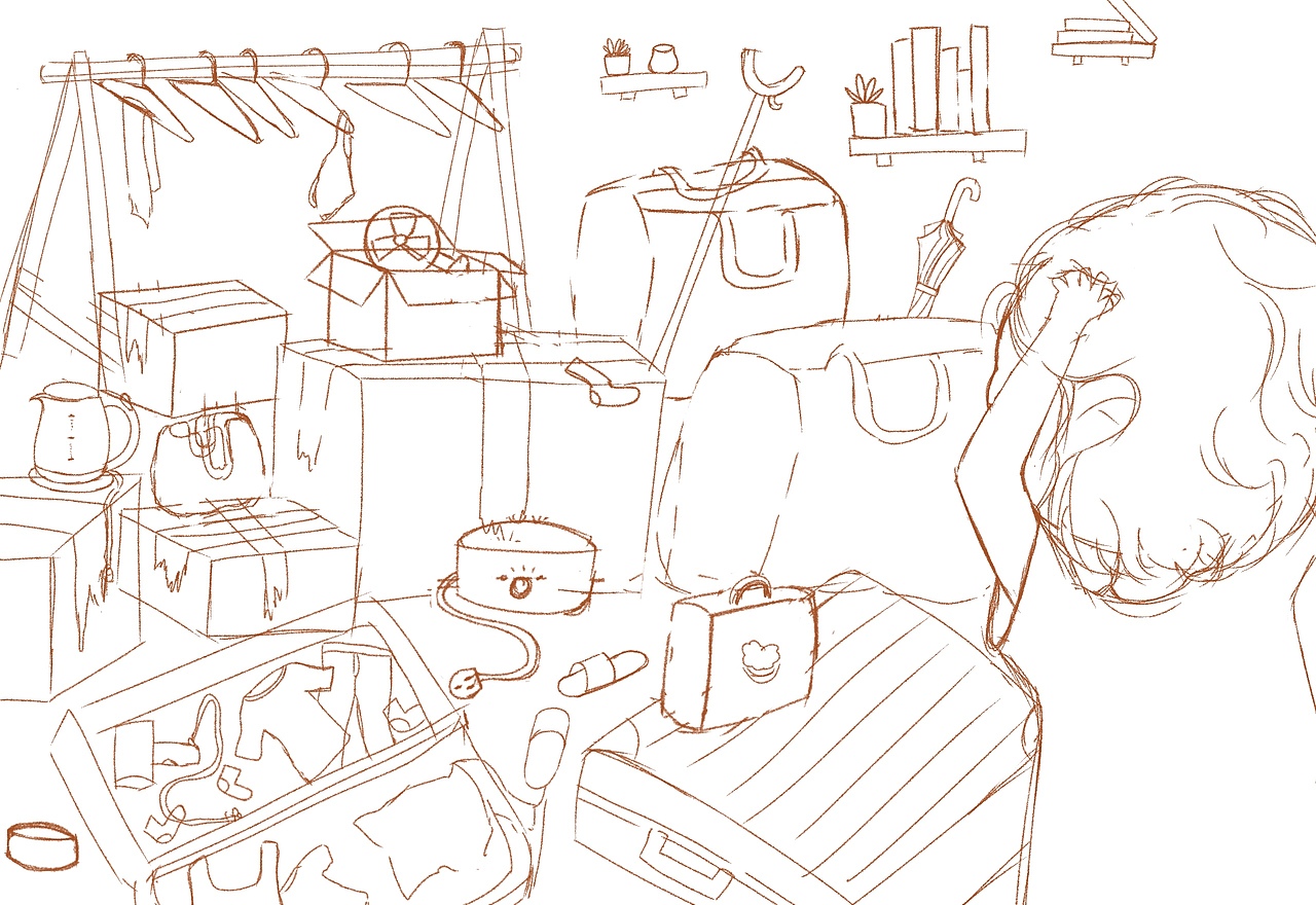 搬家的痛苦（图ZMzE1NzEyMTY0） - 创作习作 - 站酷设计师洞洞幺li原创素材 - 站酷ZCOOL