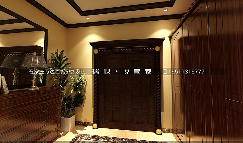 奥北公元151平米美式风格装修设计效果图~