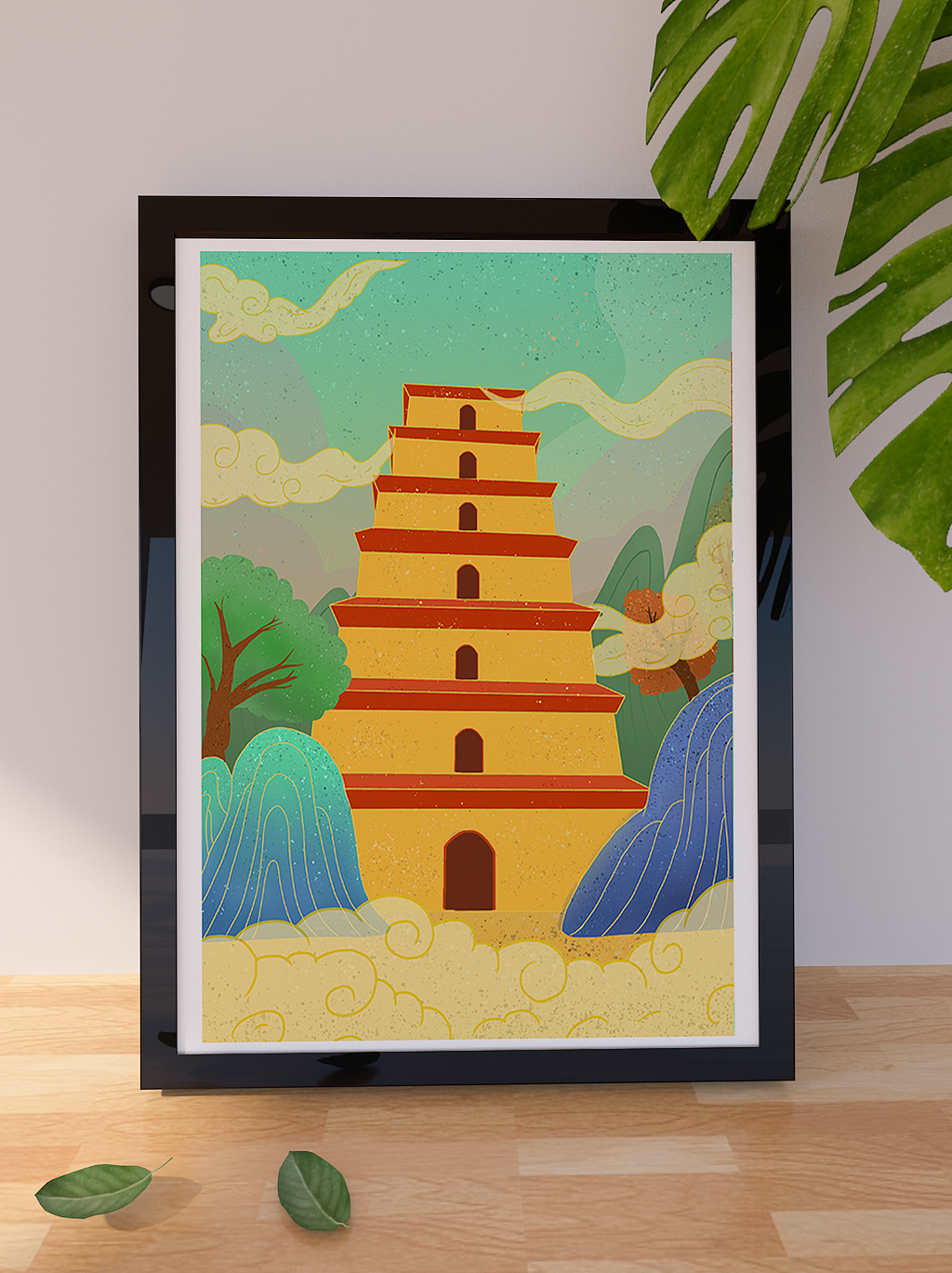 古风插画《建筑》（图ZMjA5ODQxNTAw） - 商业插画 - 站酷设计师视觉猫原创素材 - 站酷ZCOOL